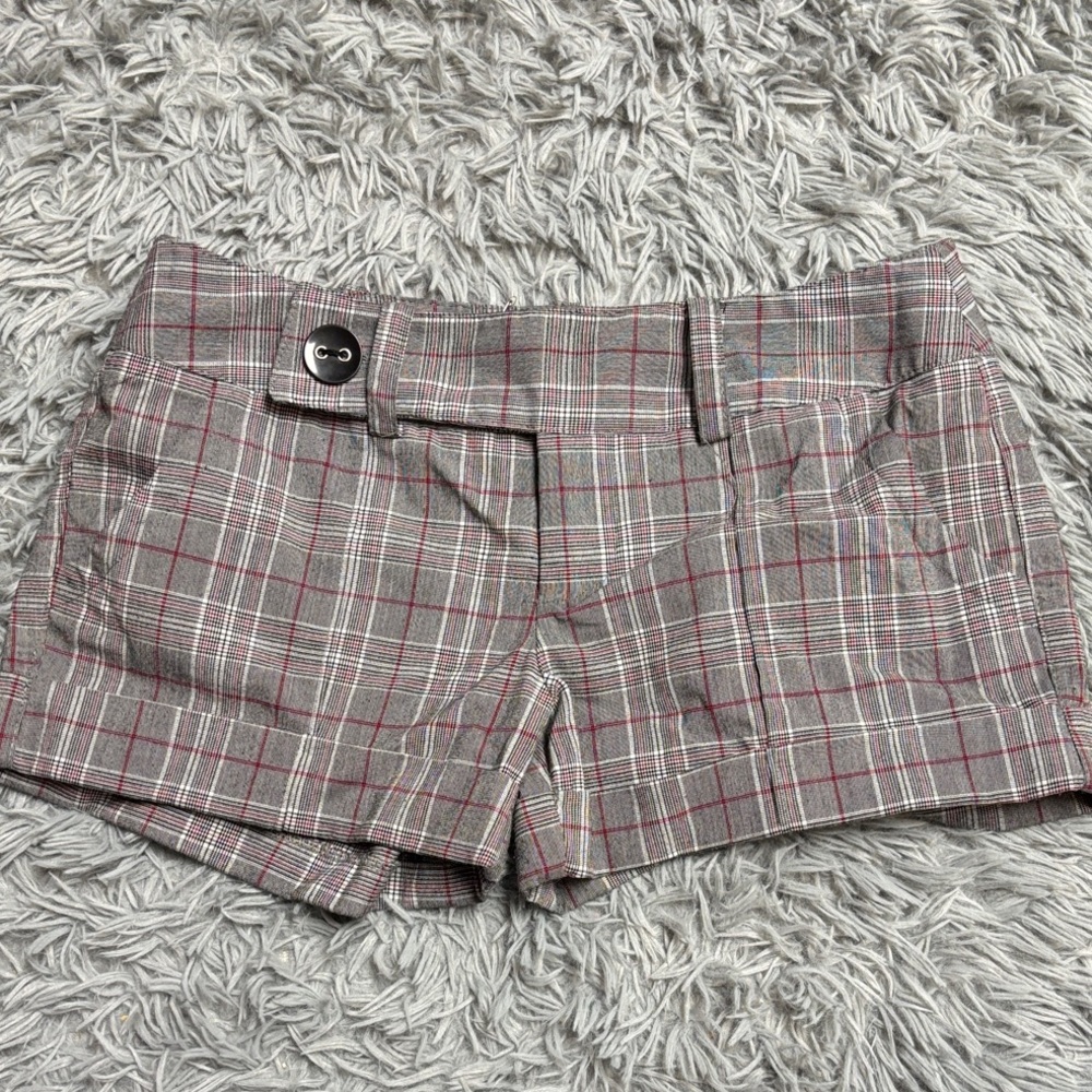Y2k Plaid Mini Shorts